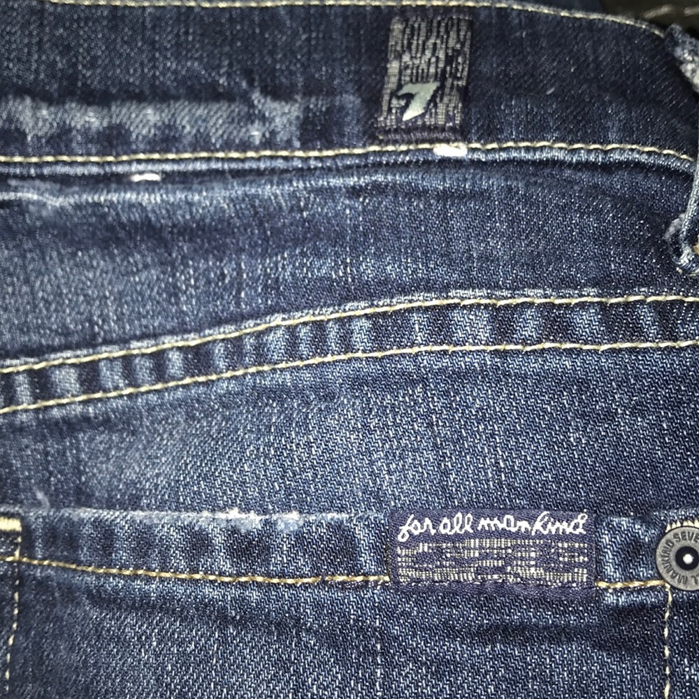 7 For All Mankind Distressed Jeans - Picture 9 of 11